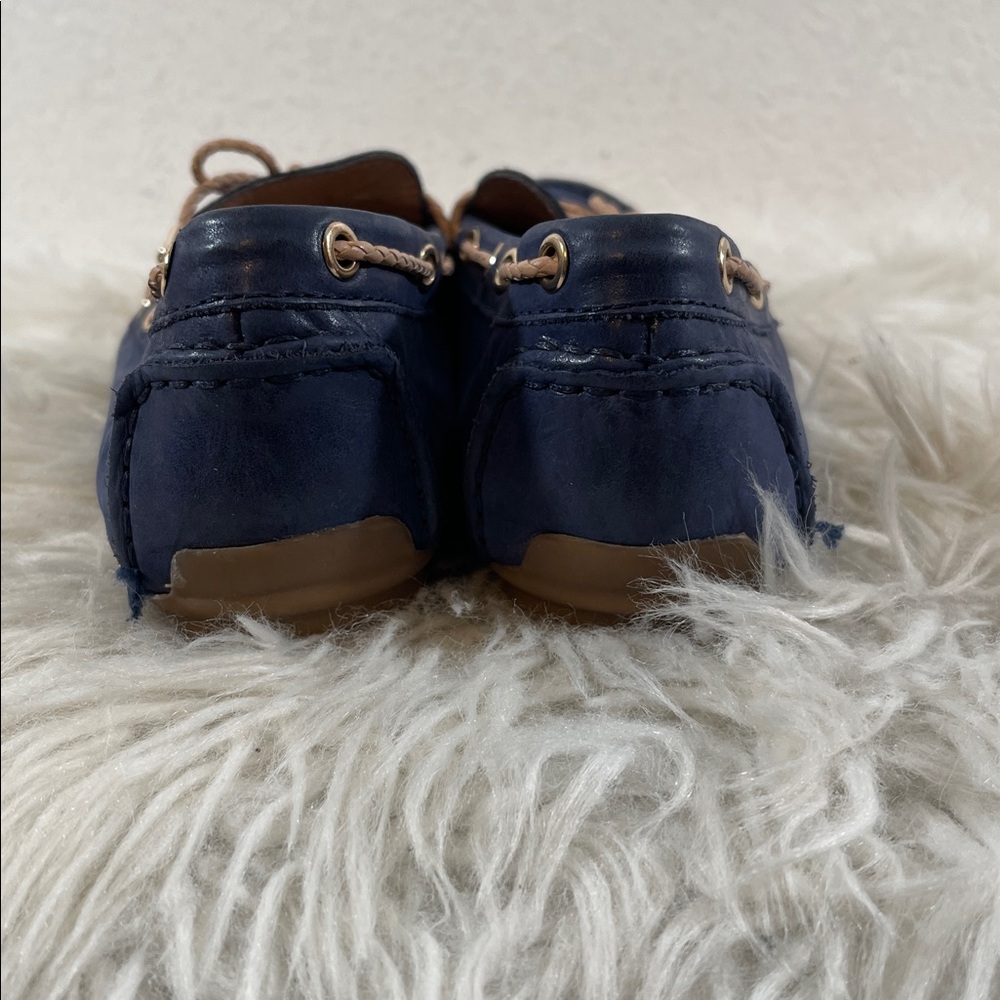 GEOX Respira Loafers Blue Round Toe Size 38 (7.5) - Picture 5 of 12